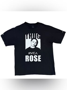 RVCA x Rose Namajunas Thug MMA Collab Tee Shirt Men’s L Black Limited Edition